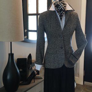 Women's Gray Tweed Blazer